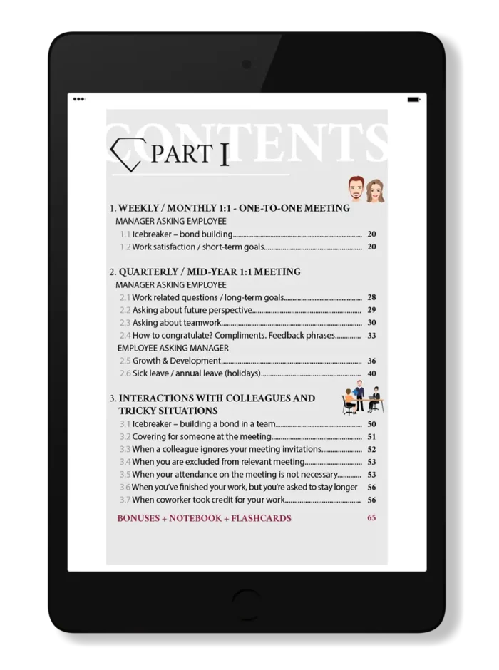 Business Mettings Language PART 1 (English - Polish)